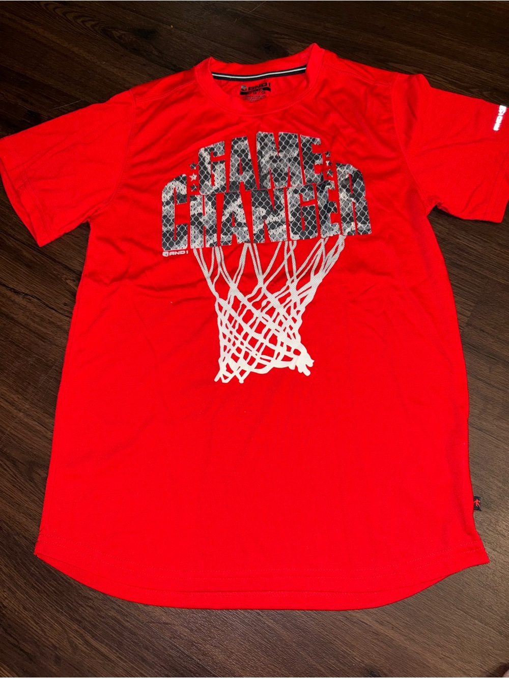 AND1 Boys Youth Large 10/12 Red Game Changer Basketball Performance  (B-8)